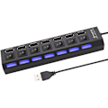 Miniatyrbild 1 av 5: USB 2.0 Hub Multi USB Splitter Hub Använd Strömförsörjningsadapter USB 2.0 Hub