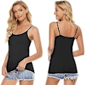 Miniatyrbilde 5 av 5: 5 stk Basic Camisole Justerbar Camisole Spaghettistropp Tanktopp for Kvinner og Jenter (stor