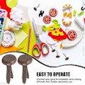 Miniatyrbilde 3 av 4: 200 stk. Papirklips Messingbelagte Splittpinner Runde Metall Splittpinner med Oppbevaringsboks for Håndverk DIY (Messing)