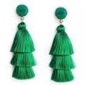 Miniatyrbillede 1 af 4: 1 Par Farverige Lagdelte Tassel Øreringe Boheme Lagdelt Tassel St