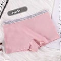 Miniatyrbilde 1 av 5: Damebomullsbokser Shorts Stretchy Anti-Chafing Ultra Myke Boy Shorts Truser No Show Dame Boyshort (2XL Soyabønnemjøl)