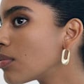 Miniatyrbilde 1 av 4: Gull Hoops Ørepyntsett for Kvinner, 14K Gullbelagt Lettvekt