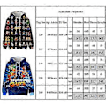 Miniatyrbillede 3 af 3: Stumble Guys Trykte Hoodies Børnetrøje Efterår Sweatshirt Langærmet Hættetrøje (9-10 År C)
