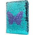 Miniatyrbillede 1 af 5: Sequin Pige Journal til Piger, 8,5x5,5 Tommer 160 Linjerede Sider Dagbog til Piger Sommerfugl Vendbar Flip Sekvens Notesbog til Teenagere Førskole Skrivning