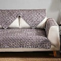 Miniatyrbillede 5 af 5: 1 stk. Beskyttelsesbetræk til sofa Dekorativt sofabetræk til stue Mørkegrå (110*110CM)