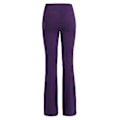 Miniatyrbild 2 av 3: Damernas Högmidjade Flared Byxor Bell Bottom Yogabyxor Med Fickor Plus Size (4XL Lila)