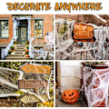 Miniatyrbild 4 av 5: Halloween Stretch Spindelnät Inomhus & Utomhus Spöklikt Spindelnät