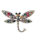 Miniatyrbillede 1 af 5: Hule Guldsmede Broche Legering Grøn Farverig Retro Stil Bærbar til Daglig Brug til Elegant Outfit Forbedring Farve( Farve)