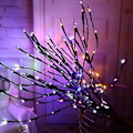 Miniatyrbilde 1 av 5: LED Pilgremgrein Lampe Blomsterlys (Flerfarget)
