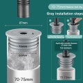 Miniatyrbillede 2 af 5: Tætning til afløbsrør, afløbsrørstætning, deodorant, rørforsegling, vask