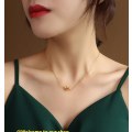 Pikkukuva 3 / 4: Kultaketju Choker-kaulakoru, 18K kullattu siro söpö sydämen muoto
