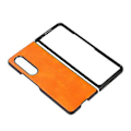 Miniatyrbilde 4 av 4: To-fargets Litchi-tekstur Etui for Samsung Galaxy Z Fold4 (Oransje)