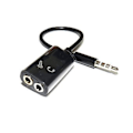 Pikkukuva 3 / 4: 3,5 mm:n audio-kuulokemikrofonin Y-jakokaapelisovitin mikrofonin kuulokejakaja ( )
