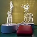 Miniatyrbilde 3 av 5: 3D Mini Nattelys, Barnehage Plugg-Inn LED-Belysning, Jentegave, Månelampe, Bordlampe, Lykkekatt