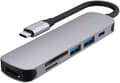 USB C HDMI-hub, Ms Lula 6-i-1 USB C-hubadapter med 4K vid 30Hz