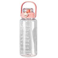 Miniatyrbilde 5 av 5: Gradient Vannflaske BPA-fri 1.5/2L Drikkeflaske med Sugerør for Trening (2000ml Transparent Rosa)