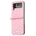 Pikkukuva 2 / 5: PU-puhelin Kotelo Samsung Galaxy Z Flip4:lle (Vaaleanpunainen)