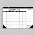 Miniatyrbild 1 av 5: 2022 Kalender Engelsk Version Klassisk Svart Väggkalender 18 Månader