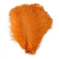 Miniatyrbillede 1 af 5: Strudsefjer DIY Kit 10 Stykker til Øreringe, Drømmefangere og Beklædningstilbehør (orange)