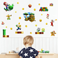 Miniatyrbillede 5 af 5: Mario klistermærke 100 * 92cm automatisk syntese vægmaleri ny kreativ c