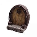 Miniatyrbillede 1 af 5: 2x Miniature Have Dør Græsplæne Ornament Fe Dør til Hjem Stue Baghave Stil B