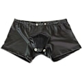 Miniatyrbillede 4 af 5: Fianao Sexy Open Bulge Pouch Mænds Boxers Underbukser Kunstlæder Shorts Underbukser (XL)