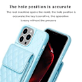 Miniatyrbillede 3 af 5: Lodret Wallet PU-etui til iPhone 15 Pro Max (Blå)
