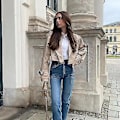 Miniatyrbillede 5 af 5: Khaki Kroppe Trench Kvinder Lange Ærmer Kroppe Design Jakke Chic Dame High Street Casual Løse Frakker Top Kvinde Ny (S)