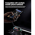 Pikkukuva 4 / 5: Auton FM-lähetinsovitin, RGB-tunnelmavalo Bluetooth 5.0 Wirel