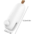Miniatyrbillede 2 af 5: 1 stk. Hvid Mini Sealer, USB Genopladelig Termisk Vakuum Sealer 2 i 1