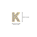 Pikkukuva 2 / 4: 26 kpl Strassikirjaimet Alloy Letters Charm -helmet rannekoruihin