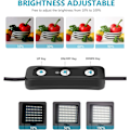 Miniatyrbilde 5 av 5: 2 stk USB 5600K dimmbare LED-videolamper med justerbart stativ
