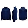 Miniatyrbillede 1 af 3: Sweater Dame Casual Langærmet Lynlås Skjorte (XL Navy blå)
