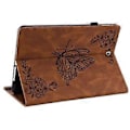 Miniatyrbillede 5 af 5: Butterfly Blomst PU Etui til Samsung Galaxy Tab S2 9.7 T810 T815 (Brun)
