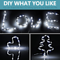 Miniatyrbild 4 av 5: Varmvit batteridriven LED-ljusslinga 2M 20 LED Mini LED
