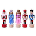 Miniatyrbild 1 av 5: 13cm Nötknäppare Ornament Set Trä Soldat Hänge Jul Hängande Dekorationer för Julgran Fest Heminredningstillbehör