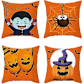 Miniatyrbild 1 av 5: Halloween Kudde Set 4st Halloween Soffa Kuddfodral Halloween Kastkudde Överdrag Set Halloween Kuddfodral Överdrag Kudde För Soffa Rektangulär Kudde