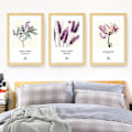 Miniatyrbild 2 av 5: Wekity Pastoral Blomster Väggkonst Canvas Print Poster, Enkel Mode Vattenfärg Konst Ritning Dekoration för Hem Vardagsrum Sovrum Kontor och Barns Rum