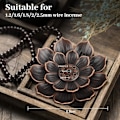 Miniatyrbillede 2 af 5: 2 stk. Messing Lotus Røgelsesholder, Censer Holder, 6 Huller med