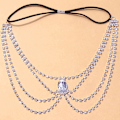Pikkukuva 4 / 4: Rhinestone-reunukset Reisi Ketju Elastisen Jalkaketju Reisi Crystal Multi