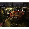 Miniatyrbilde 5 av 5: Eventyrlys, gardinlys, 4m LED julelys snøfnugg 8