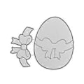 Miniatyrbilde 1 av 5: Påskeegg med sløyfebånd Metallstans Dies Stencil DIY Scrapbooking Pregeverktøy Papir Kort Album Mal Form