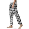 Miniatyrbillede 2 af 5: Herreternet Bomulds Pyjamasbukser/YY(2XL Sort Hvid)