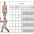 Miniatyrbild 4 av 5: Yoga Kläder Dam Tie Dye Sport Yoga Set Crop Tops Byxor Träningskläder Set (XL)
