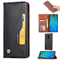 Miniatyrbillede 1 af 3: Auto-absorberende Læder Pung Etui til Xiaomi Redmi Note 8 Pro