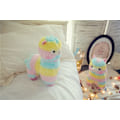 Miniatyrbillede 5 af 5: Knusblød Fyldt Legetøjs Llama Regnbue Alpaca Dukke Lam Fyldt An