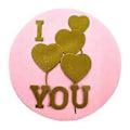 Miniatyrbillede 5 af 5: Kærlighedsballon Metal Skæreforme Valentinsdag Ballon Dør Embossing Script Dør