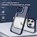 Miniatyrbillede 4 af 5: Til iPhone 14 Pro Etui Linsramme Støttefod TPU+Akryl Telefon Cover (Style C)