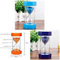 Miniatyrbillede 4 af 4: 5/10/15/20/30 minutter Sandglas Timeglas Sand Ur Æg Køkken Timer Forsyninger Børnespil Gave (20 minutter orange)