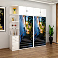 Miniatyrbilde 3 av 5: (38.5*200cm*2stk) 3D-effekt plakat dørklistremerke 31